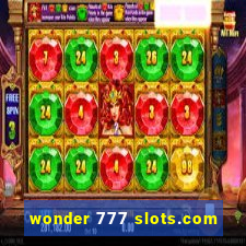 wonder 777 slots.com